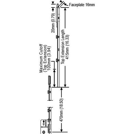 Strybuc Inactive Top Shootbolt 850-3416909